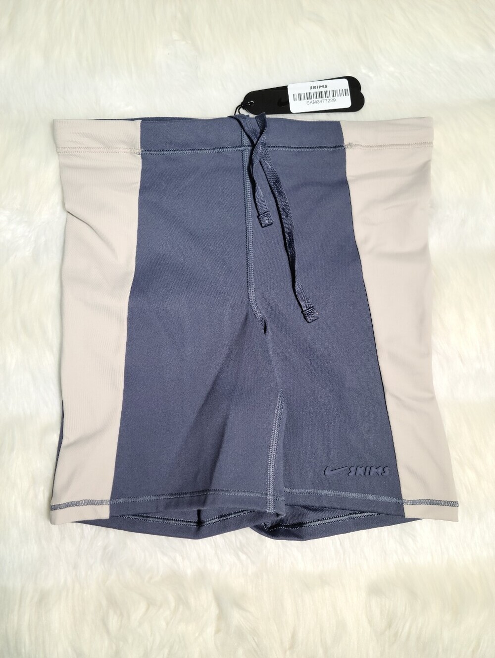 Nike SKIMS Matte Shine Mix Boy Shorts 5 Inch Deep Royal Stone Women XXS NEW